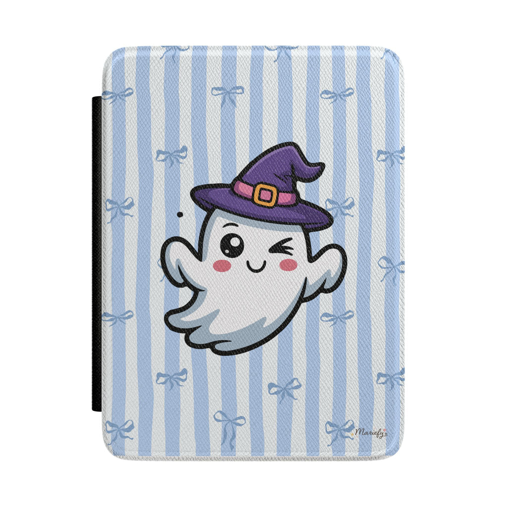 Cute Ghost Witch Kindle Case — Halloween Kawaii E-Reader Cover Case Girlie Kindle Paperwhite Case Minimalist Aesthetic