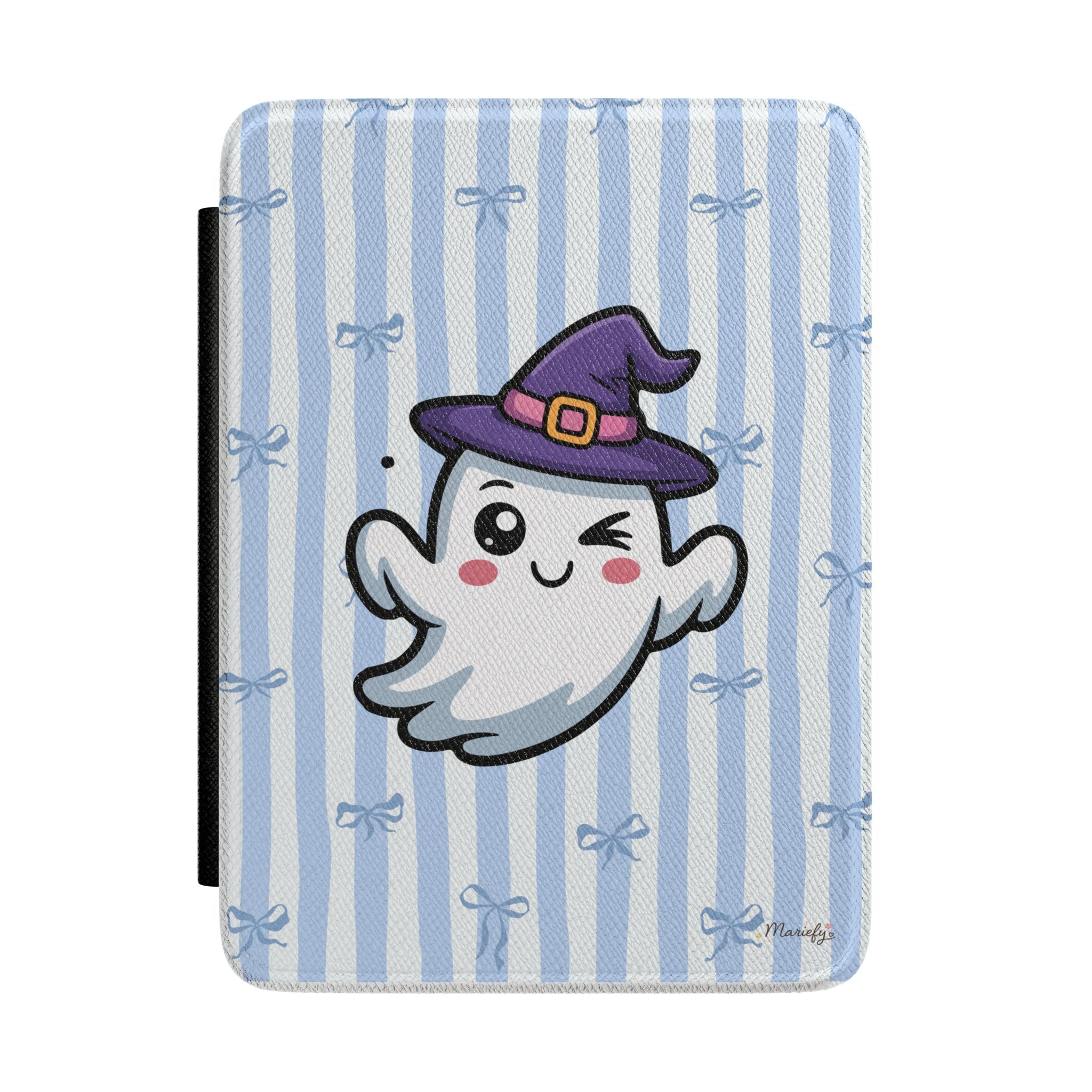 Cute Ghost Witch Kindle Case — Halloween Kawaii E-Reader Cover Case Girlie Kindle Paperwhite Case Minimalist Aesthetic