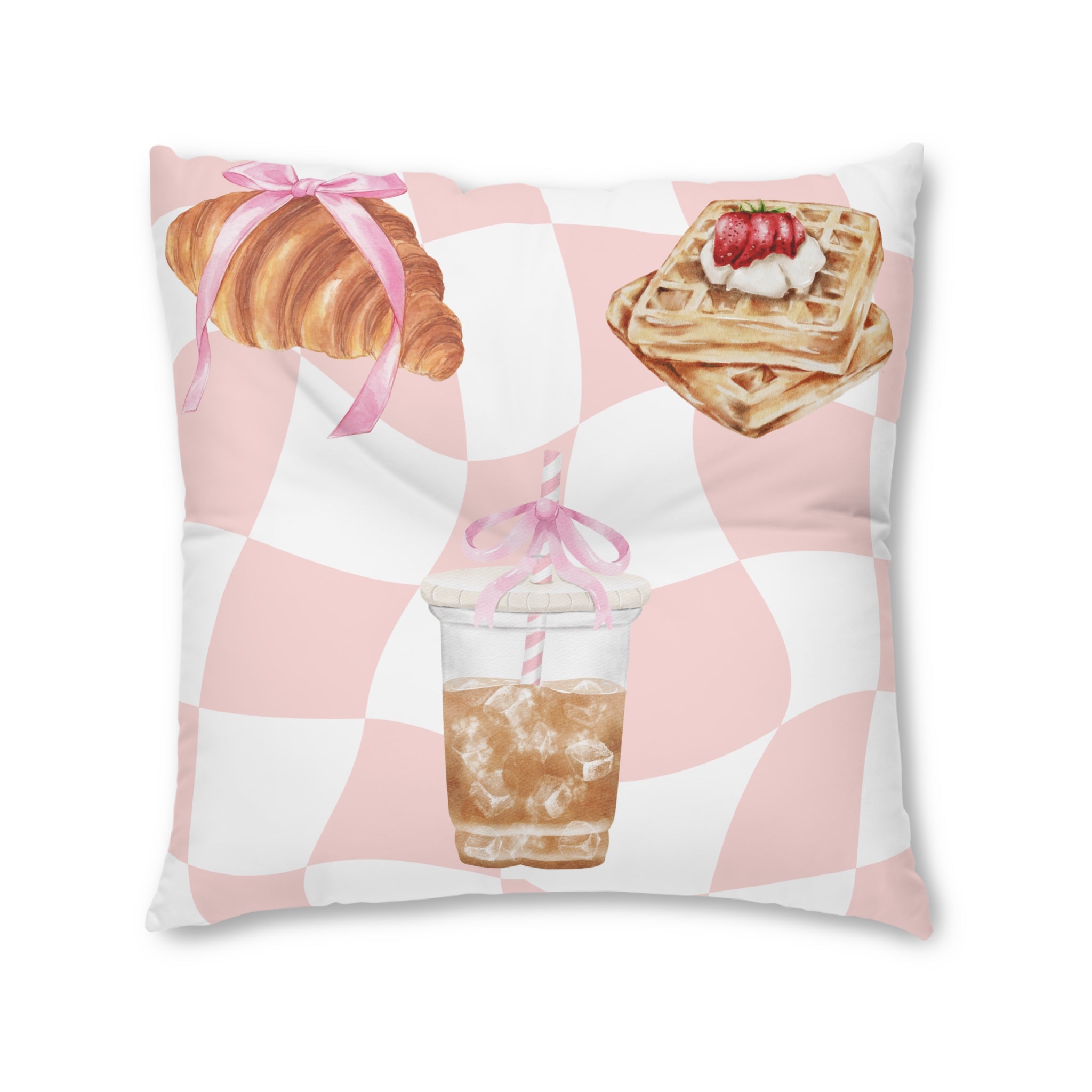Breakfast Pastries Tufted Floor Pillow