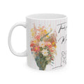 Mother’s Day Floral Ceramic Mug  - "Thank You for Everything, Mom, I Love You"